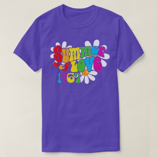 Summer of Love Hippie 50th Anniversary Tee H Tシャツ (デザイン正面)