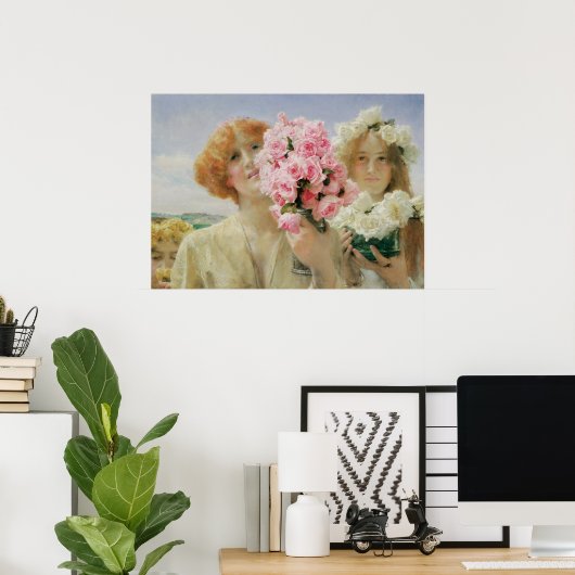 Summer Offering by Sir Lawrence Alma-Tadema ポスター (ホームオフィス)