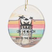 Summer on the  Beach | Personalized セラミックオーナメント (左)