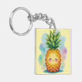 Summer On The Go Happy Pineapple Keychain キーホルダー (正面左)