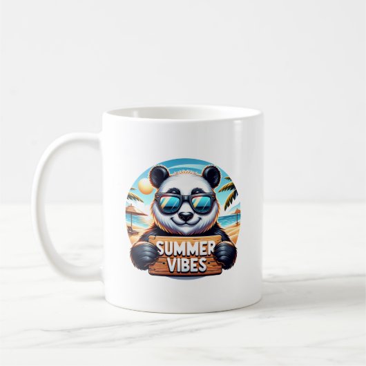 Summer Panda コーヒーマグカップ (左)