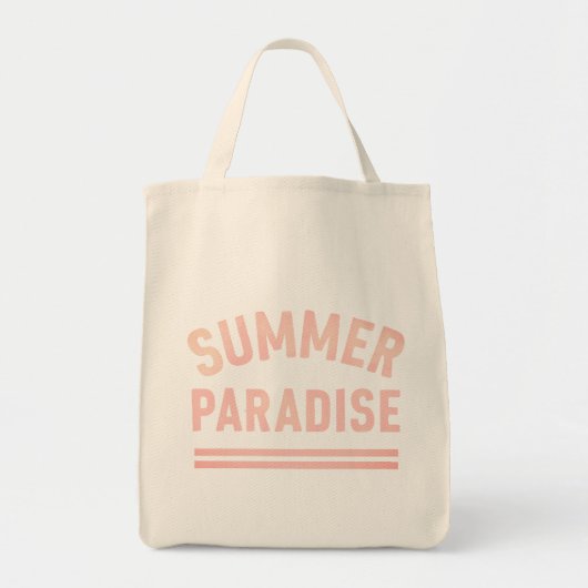 Summer Paradise T-Shirt - Pastel Styl トートバッグ (正面)