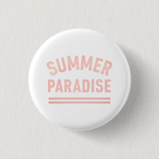 Summer Paradise T-Shirt - Pastel Styl 缶バッジ (正面)