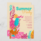 Summer Party 招待状 (正面/裏面)