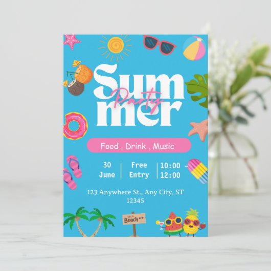 Summer Party Beach 招待状 (スタンド正面)