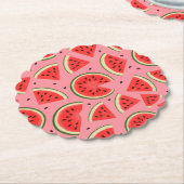 Summer Party Cardboard Coasters - Set of 6  ペーパーコースター (アングル)