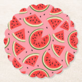 Summer Party Cardboard Coasters - Set of 6  ペーパーコースター (正面)