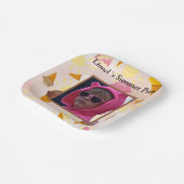 Summer party ice cream ペーパープレート (傾斜あり)