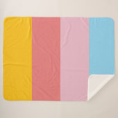 Summer pastel color scheme シェルパブランケット (正面(横))