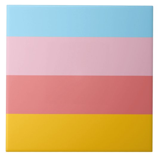 Summer pastel color scheme タイル (正面)