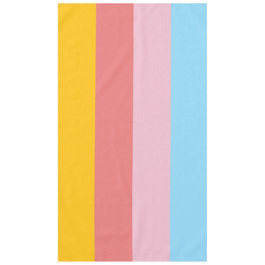 Summer pastel color scheme テーブルクロス (正面)