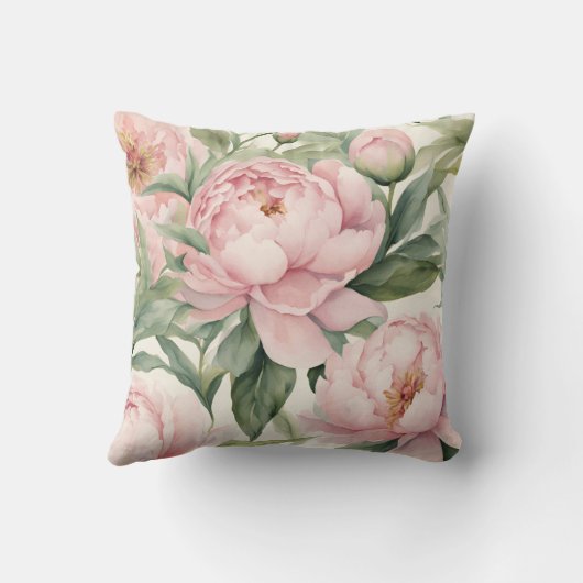 Summer Peonies クッション (裏面)