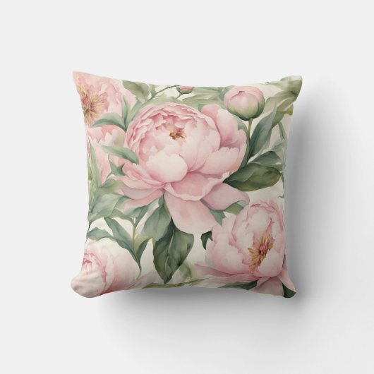 Summer Peonies クッション (正面)
