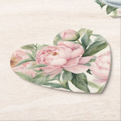 Summer Peonies Coasters, Many Styles Available  ペーパーコースター (アングル)