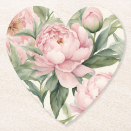 Summer Peonies Coasters, Many Styles Available  ペーパーコースター