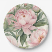 Summer Peonies Thermal  ペーパープレート (正面)