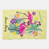 Summer Pickleball 🤩トロピカルパーティー キッチンタオル (横)