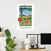 Summer Picnic Art Print Retro Sunny Day Poster 10 ポスター (ホームオフィス)