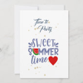 Summer Picnic Barbeque Party Invitation 招待状 (裏面)