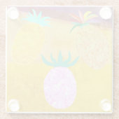 Summer Pineapple Luau ガラスコースター (裏面)