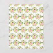 Summer Pink and Yellow Floral Wedding Details エンクロージャーカード (裏面)