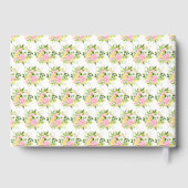 Summer Pink and Yellow Flowers Birthday  ゲストブック (裏面)