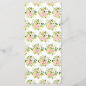 Summer Pink and Yellow Flowers Wedding メニュー (裏面)