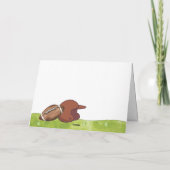 Summer Plam Tree Football Sport Baby Shower サンキューカード (裏面)