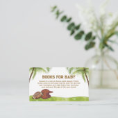 Summer Plam Tree Football Sport Books Baby Shower エンクロージャーカード (スタンド正面)