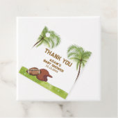 Summer Plam Tree Football Sport Boy Baby Shower  フェイバータグ (インサイチュ)