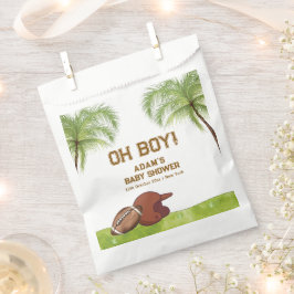 Summer Plam Tree Football Sport Boy Baby Shower フェイバーバッグ