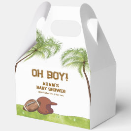 Summer Plam Tree Football Sport Boy Baby Shower フェイバーボックス