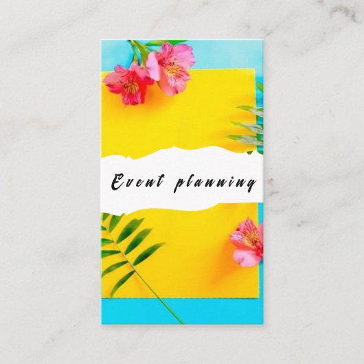 Summer Planningビジネスモダン・カード 名刺 (正面)