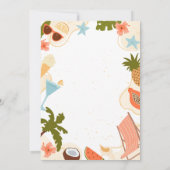  Summer Pool Party Baby Shower  招待状 (裏面)