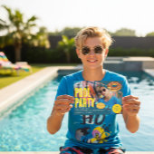 Summer Pool Party Birthday photo 招待状