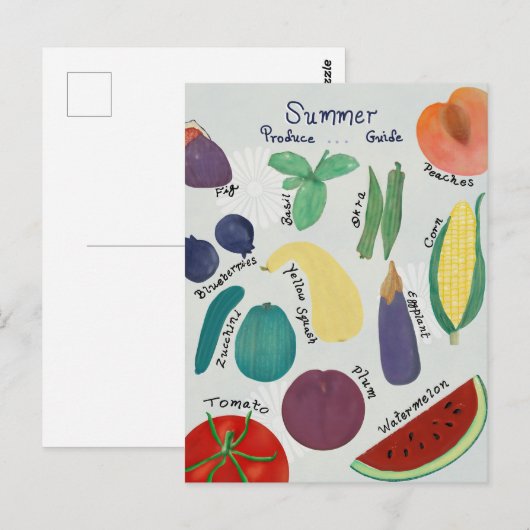 Summer Produce Guide ポストカード (正面/裏面)