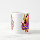 Summer Rave Fire Octopus Dj Edm Festival コーヒーマグカップ (中央)