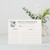 Summer Recipe Card | Citrus & Floral Kitchen 案内状 (スタンド正面)