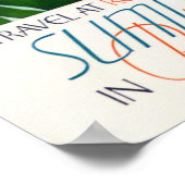 SUMMER RESORT Sea Holiday Woman Diving Travel ポスター (角)