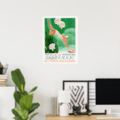 SUMMER RESORT Sea Holiday Woman Diving Travel ポスター (ホームオフィス)