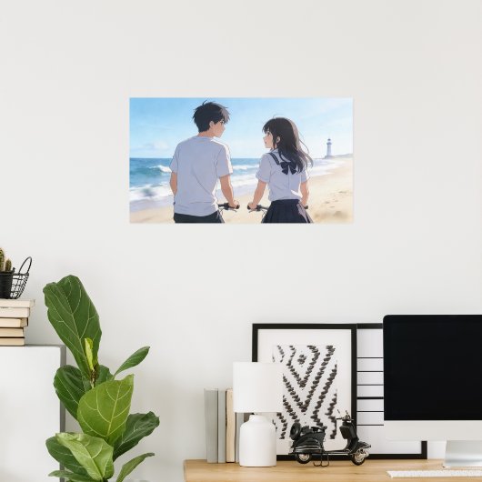 Summer Ride Poster ポスター (ホームオフィス)