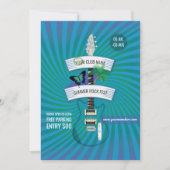 Summer Rockフェスティバルの追加ロゴの招待 招待状 (正面)
