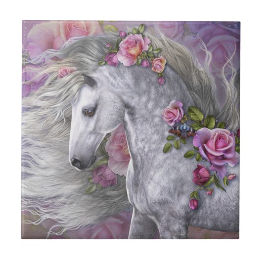 Summer Rose Art Tile タイル (正面)