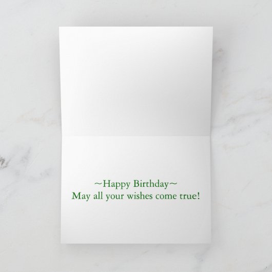 Summer roses birthday card カード (内部)