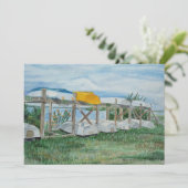 Summer Rowboats Watercolor 招待状 (スタンド正面)