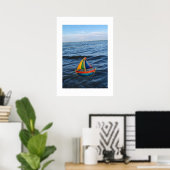 Summer Sailboat — colors on a journey ポスター (ホームオフィス)