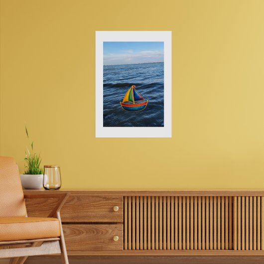 Summer Sailboat — colors on a journey ポスター (リビング2)