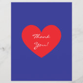 Summer Sale Red White Blue Heart チラシ (裏面)