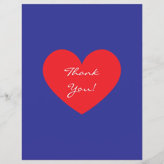 Summer Sale Red White Blue Heart チラシ (裏面)