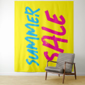 Summer Sale Sign, Retail Store Sale Banner, Large タペストリー (インサイチュ)